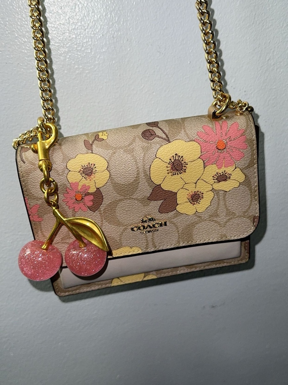 Coach Mini Klare Crossbody in Signature Canvas With Floral Cluster Print